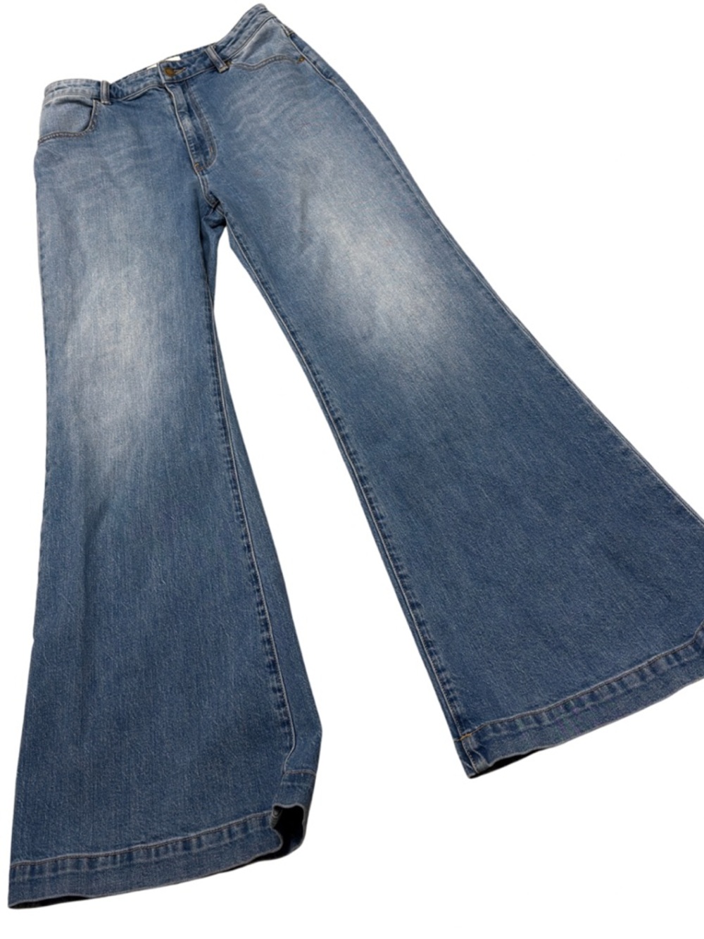ROLLA'S Women's Light Blue High-Rise Flare Jeans